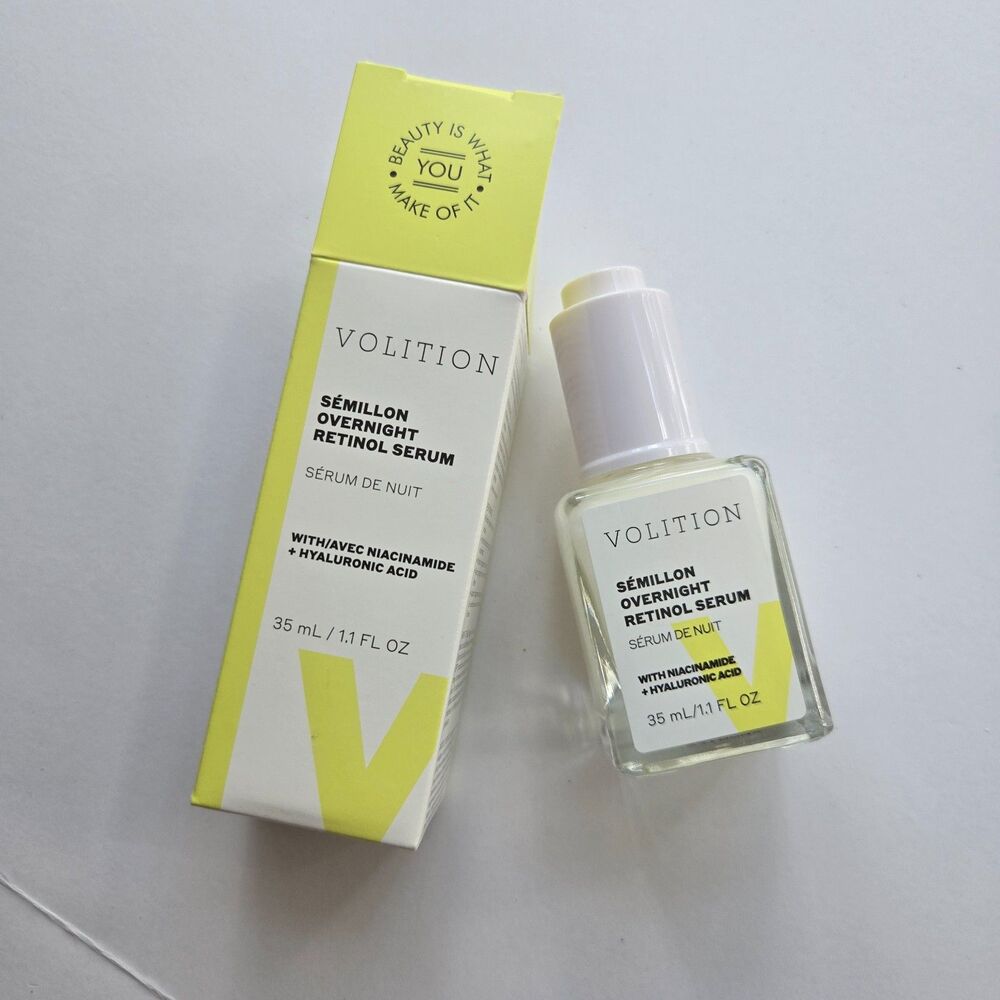 Volition Semillon Overnight Retinol Serum 1.1 Fl Oz Hyaluronic Acid Niacinamide